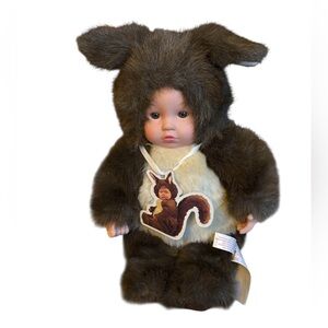 Vintage Anne Geddes Squirrel Doll
